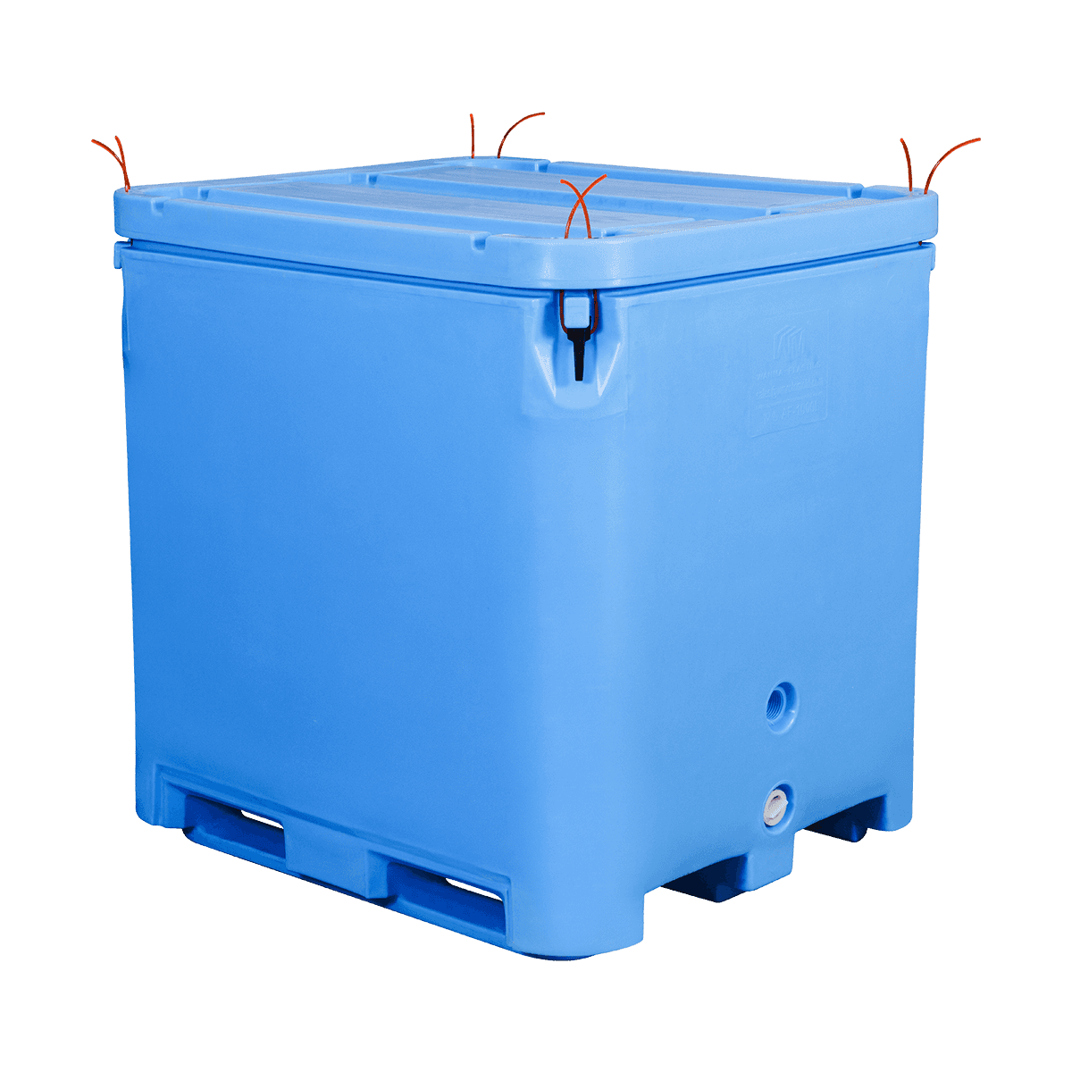 AF-1000L Solid Insulated Pallet Container Workshop dan Warehouse menggunakan wadah rantai dingin