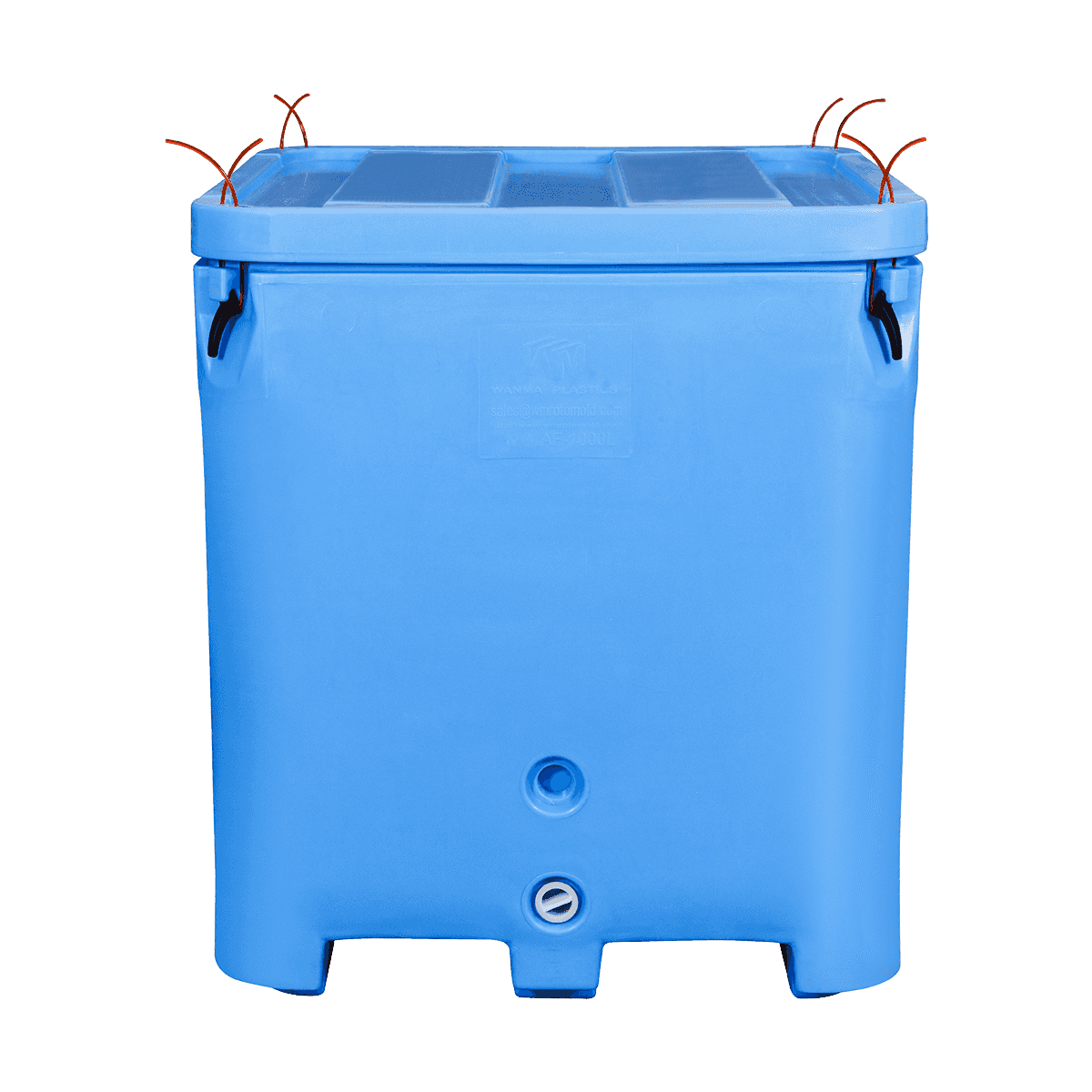 AF-1000L Solid Insulated Pallet Container Workshop dan Warehouse menggunakan wadah rantai dingin